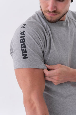 Nebbia Sporty Fit T-Shirt Essentials 326 - Light Grey - Urban Gym Wear