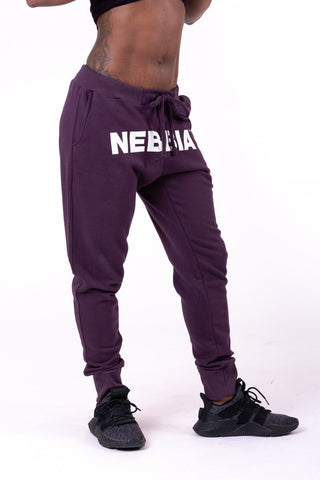 Nebbia Street Drop Crotch Pants 274 - Burgundy - Urban Gym Wear
