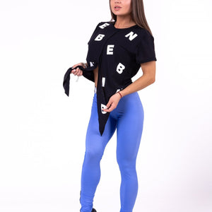 Nebbia Tied Knot Letters T-Shirt 680 - Black - Urban Gym Wear