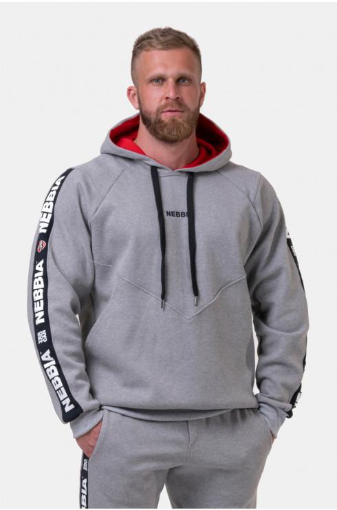 Nebbia Unlock The Champion Hoodie 194 Light Grey Urban Gym Wear