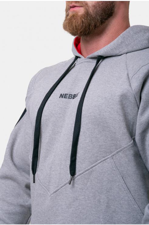 Nebbia Unlock The Champion Hoodie 194 Light Grey Urban Gym Wear