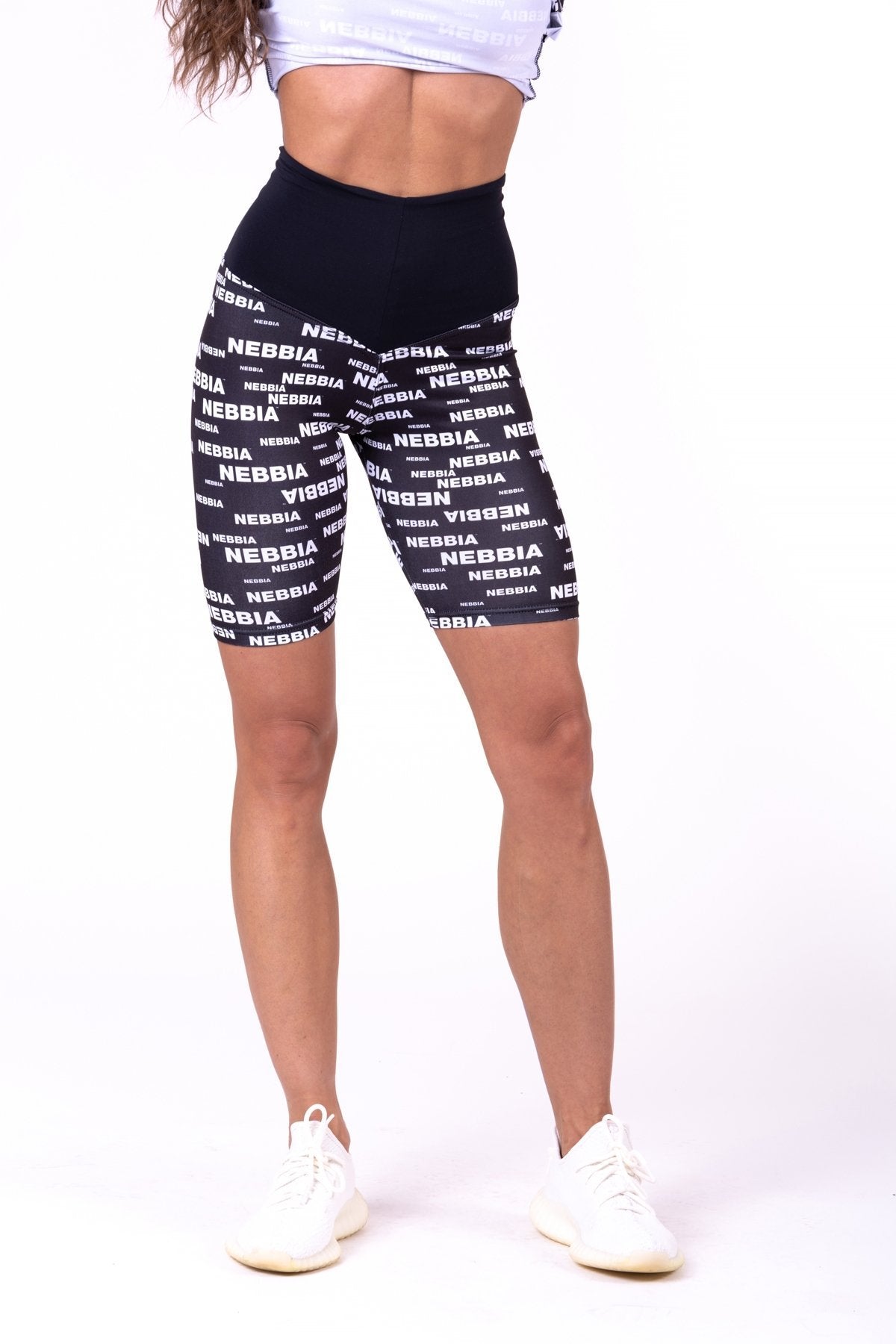 Nebbia x Seaqual Biker Shorts 771 - Black - Urban Gym Wear