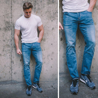 Olympvs Athletic Fit Jeans - Medium Wash - Urban Gym Wear