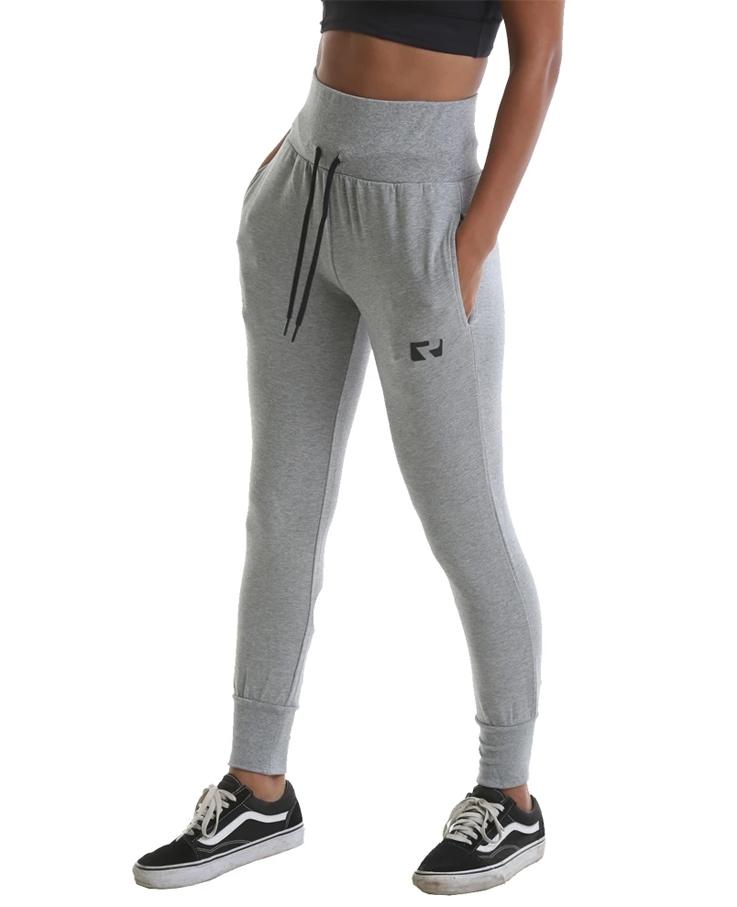 RIPT High Waist Cuffed Joggers Grey Marl Urban Gym Wear