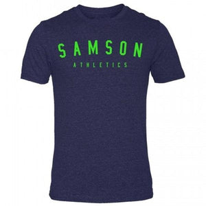 Samson Athletics Classic Signature Navy-Mutant Triblend Tee - Urban Gym Wear