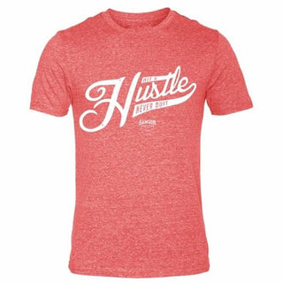 Samson Athletics Hustle Triblend T-Shirt - Red - Urban Gym Wear