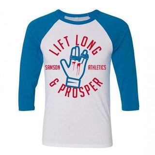 Samson Athletics Lift Long & Prosper Baseball Tee - Urban Gym Wear