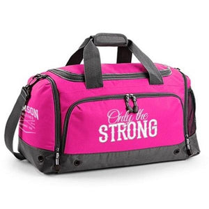 Samson Athletics Only The Strong Gym Bag - Neon Pink - Urban Gym Wear