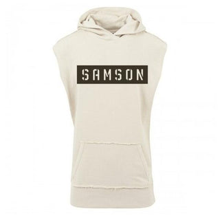 Samson Athletics Sleeveless Hoodie - Sand - Urban Gym Wear