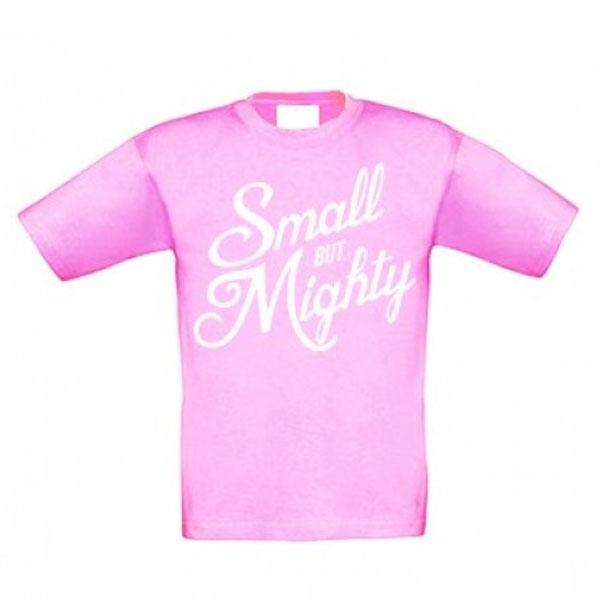 Samson Athletics Small But Mighty Kids T-Shirt - Pink - Urban Gym Wear