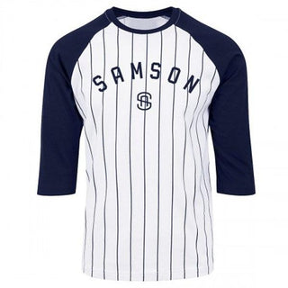 Samson Athletics Striped Baseball Tee - Urban Gym Wear