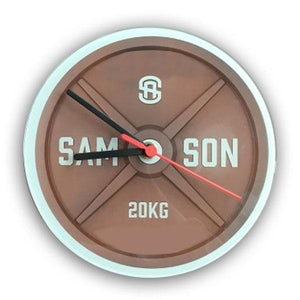 Samson Athletics Weights Plate Clock - Urban Gym Wear