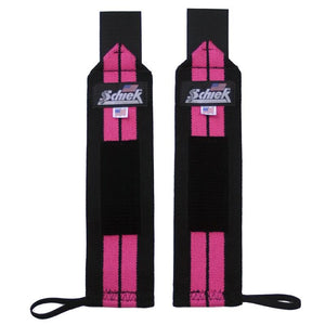 Schiek Pink Line Wrist Wraps 12 Inch - Urban Gym Wear