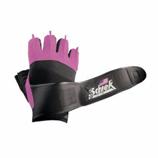 Schiek Pink Platinum Lifting Gloves with Wrist Wraps 540P - Urban Gym Wear