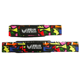 Urban Gym Wear Padded Lifting Straps - Graffiti - Urban Gym Wear