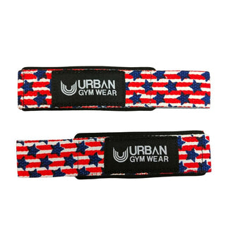 Urban Gym Wear Padded Lifting Straps - Stars & Stripes - Urban Gym Wear