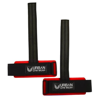 Urban Gym Wear Wrist Support Lifting Straps - Red - Urban Gym Wear