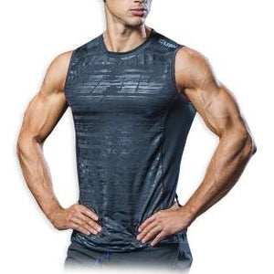USN Men's Sleeveless Vest - Grey - Urban Gym Wear