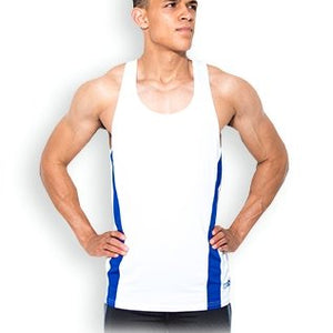 USN Men's Training Vest - White - Urban Gym Wear